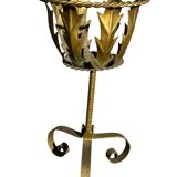 Porte fleur en fer forgée des années 50