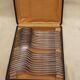 Housewife 12 forks and 12 tablespoons in silver metal
