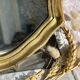 Vintage Golden Wood Carved Mirror in Louis XV Style