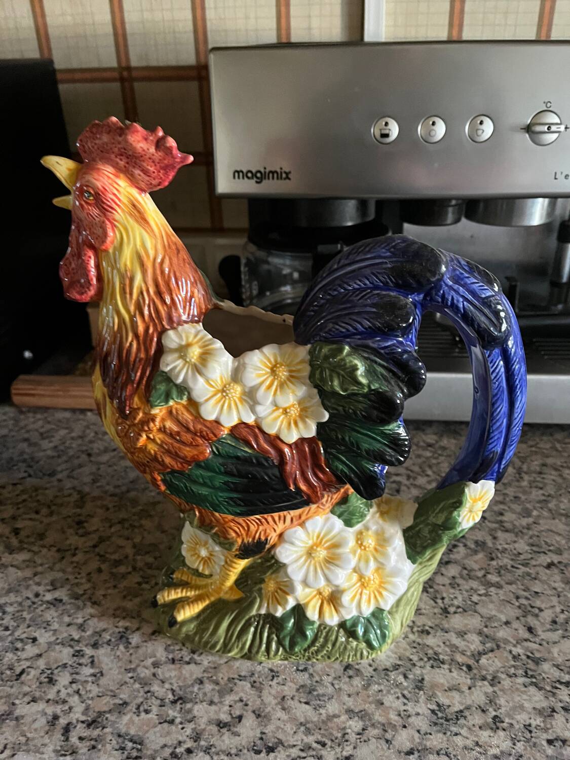 Beautiful rooster pitcher