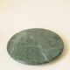 Plateau rond tournant en marbre vert – centre de table en pierre naturelle