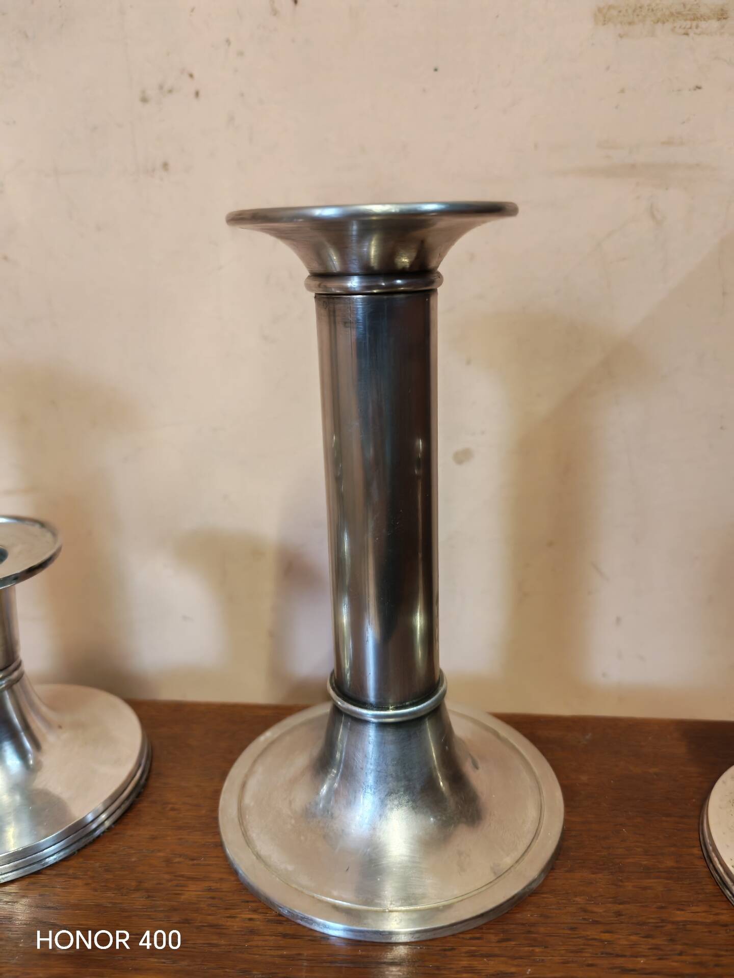 Set of 4 candlesticks "Luise" by Günther Lambert silver-plated metal