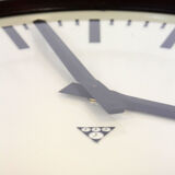 Bakelite railway clock from pragotron, 1950s