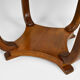 Round Art Deco pedestal table in walnut veneer circa 1930