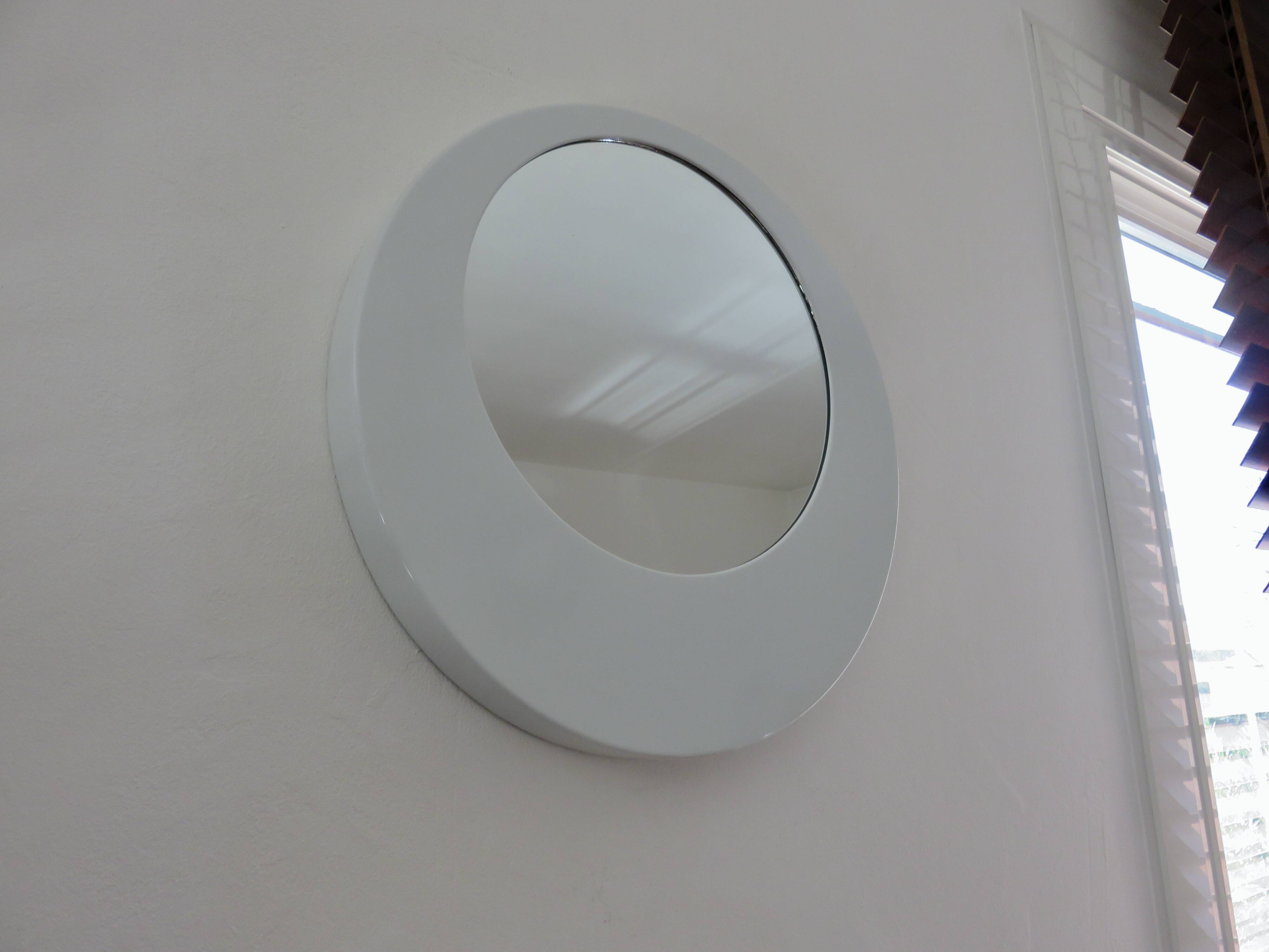 "Off-centre" or asymmetrical mirror, 1980s - 1990s.