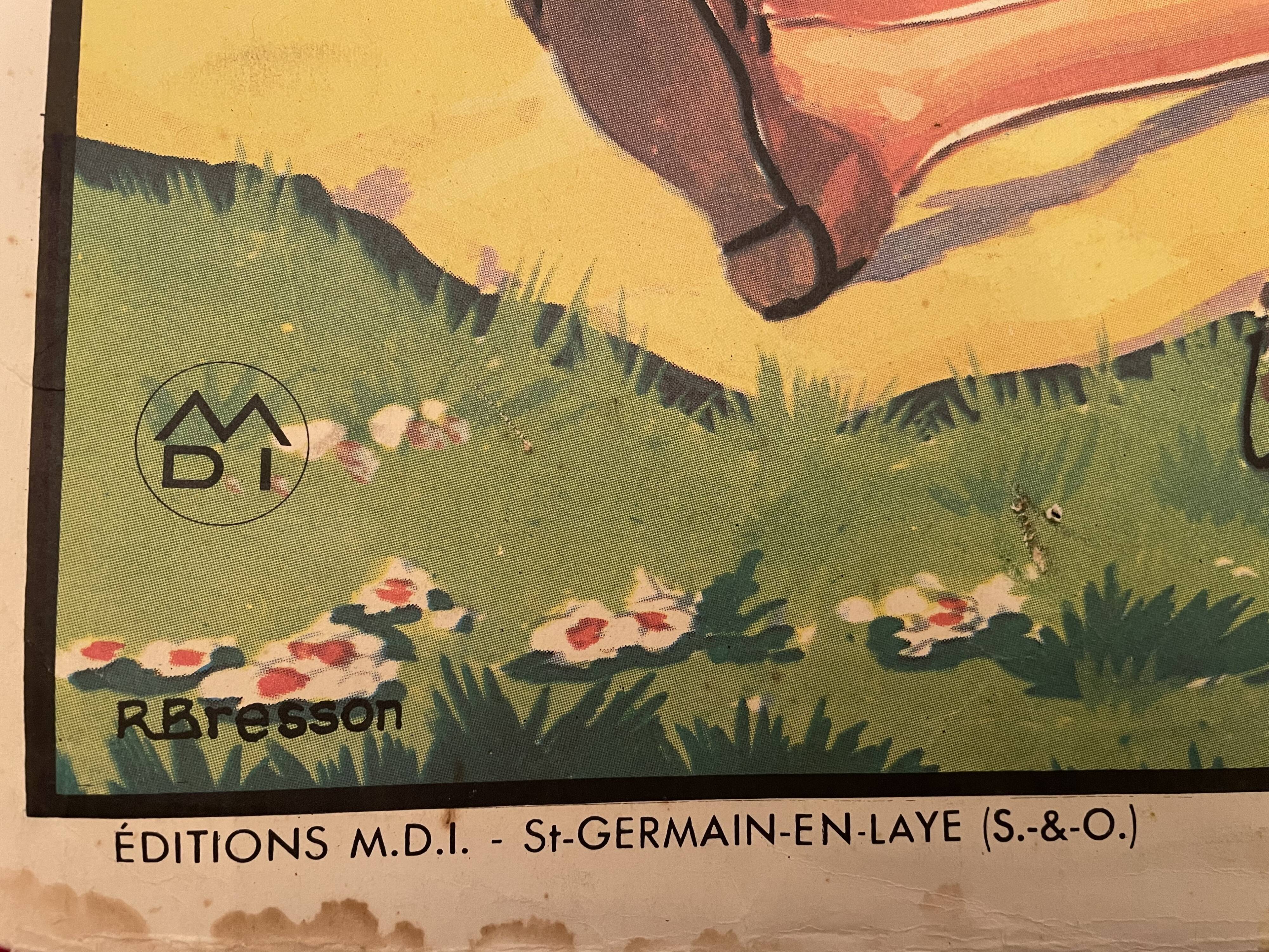 Vintage MDI school poster