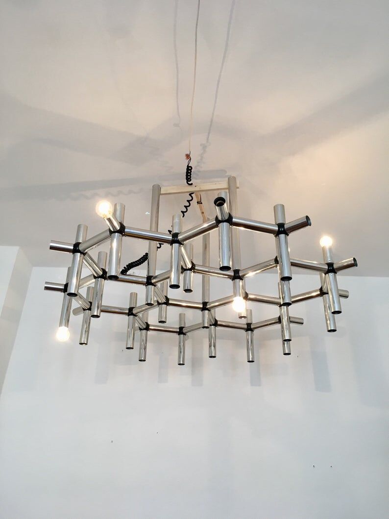 Atomic chandelier by Robert Haussmann for Swiss Lamps International