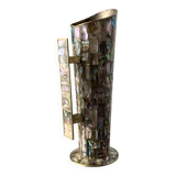 Abalone shell & alpaca pitcher, Mexico, 1970s