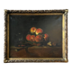 Tableau HST "Nature morte aux pêches" L. DesGuin 1907