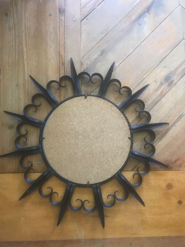 Miroir fer forgé 1960 vintage