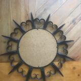 Vintage wrought iron mirror 1960