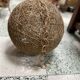 Suspension ball fixture vintage rattan-style twine
