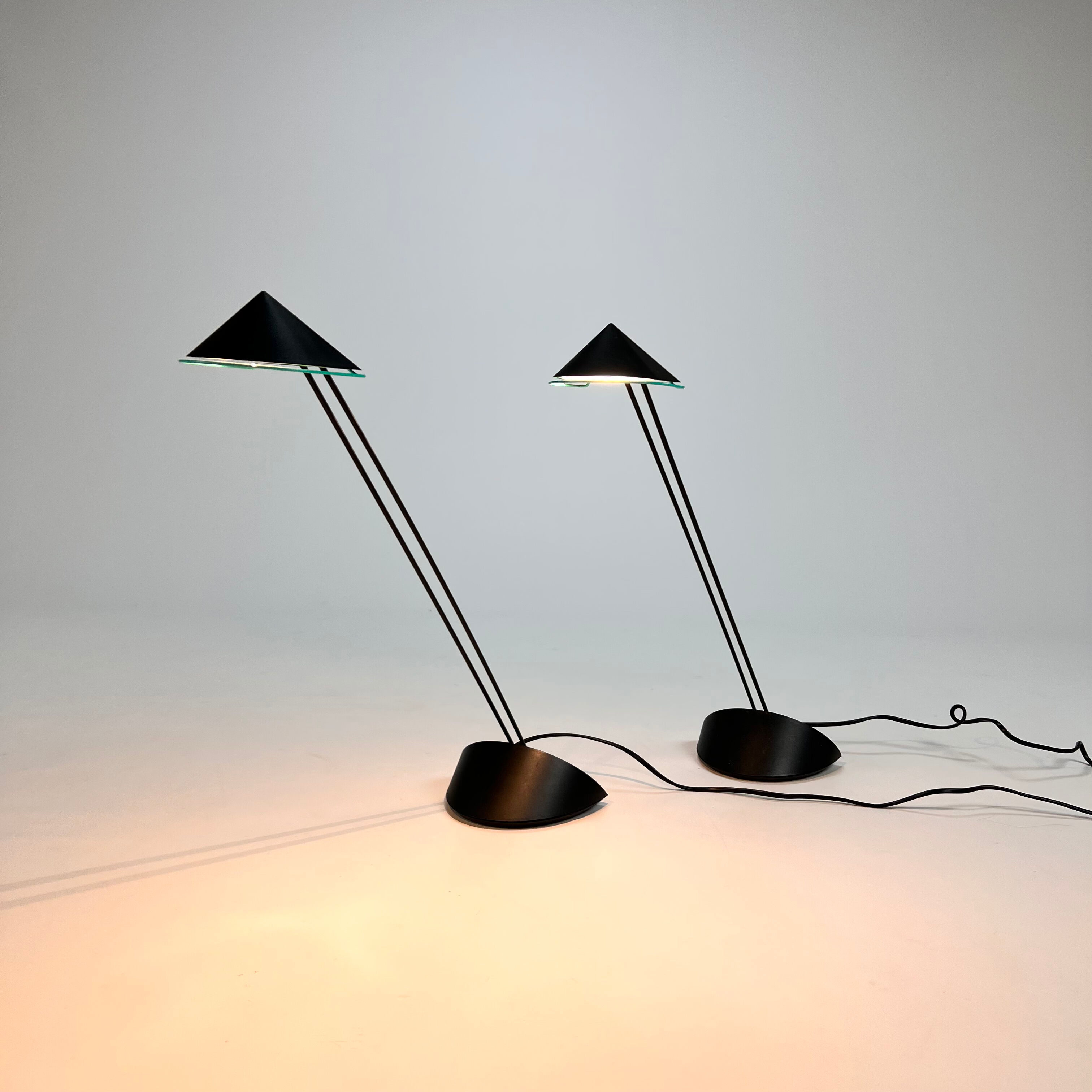 Dutch design Priola lamps by designer Ad van Berlo for Indoor Amsterdam, 1980s