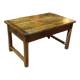 Nineteenth century farmhouse table in natural oak wood 140 x 90 cm