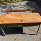 old school desk / 2-seater children's desk / vintage