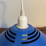 80s blue metal pendant light