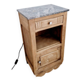 Art deco style oak bedside table from the 1920s