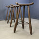 Mid-century brutalist bar stools - set of 4, 1960s