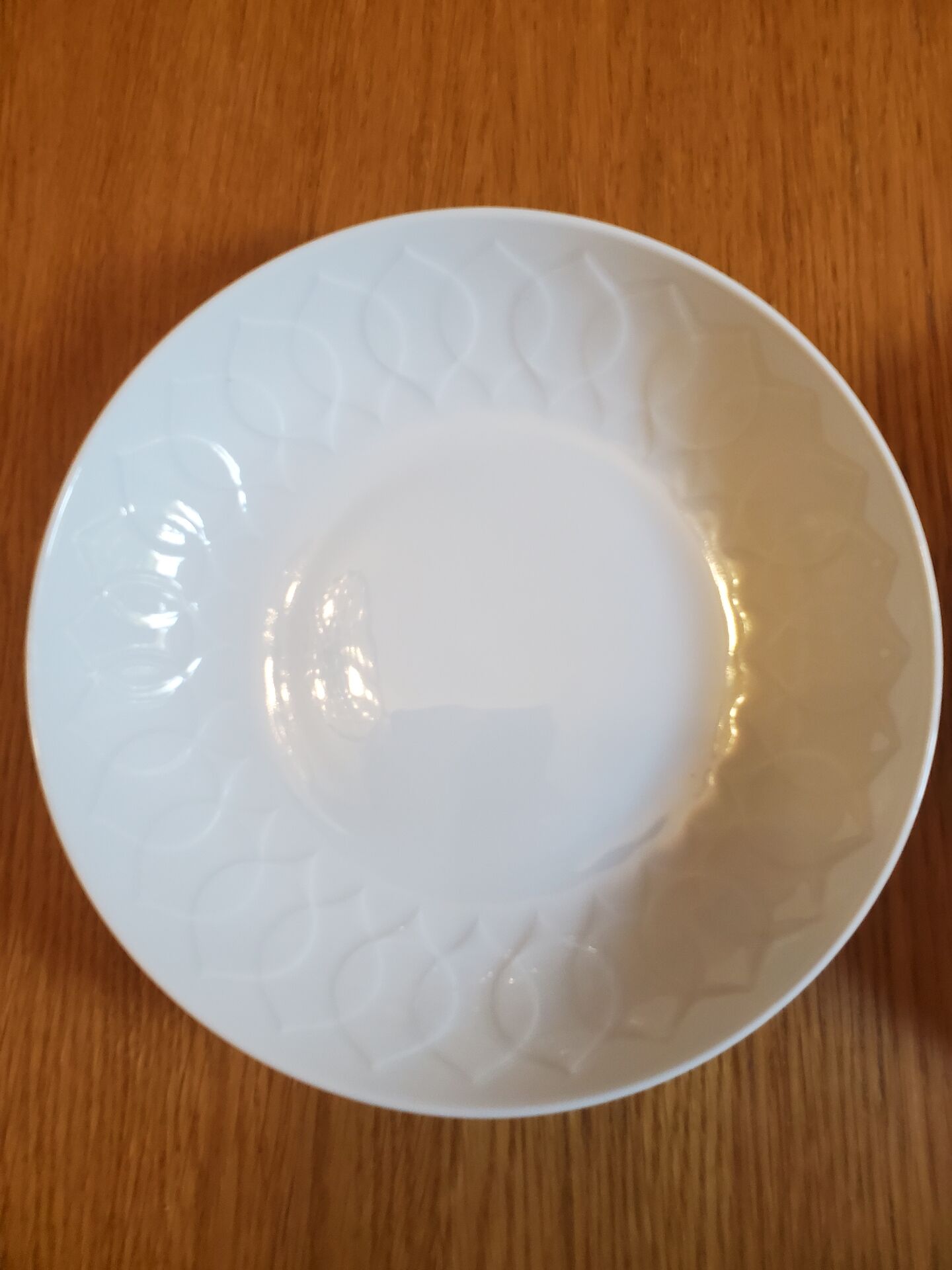 Set of 2 white deep plates Rosenthal Lotus