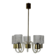 Art Deco All Glass Chandelier by Kamenicky Senov, 1960's, Czechoslovakia