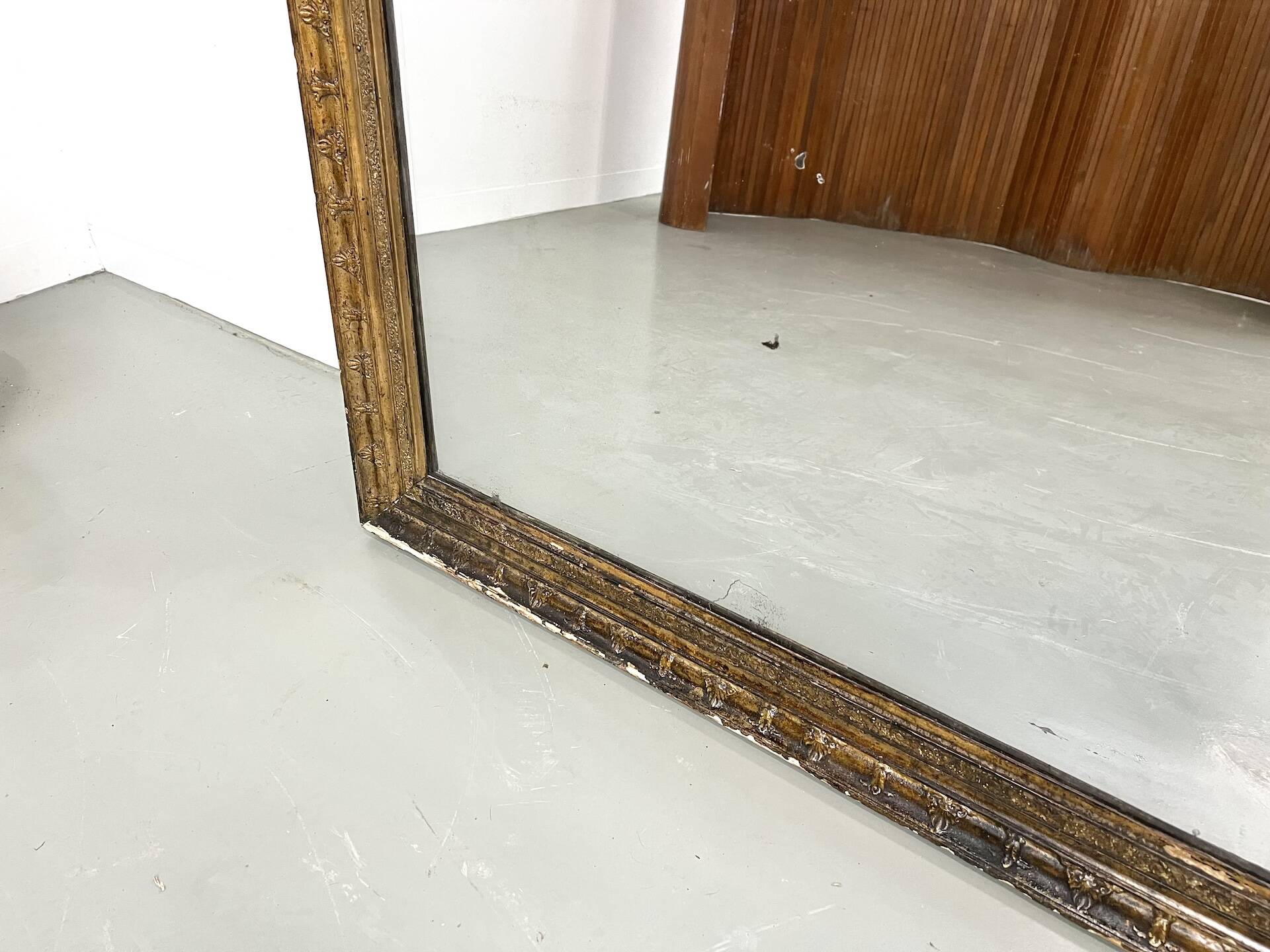Miroir ancien doré, vers 1900