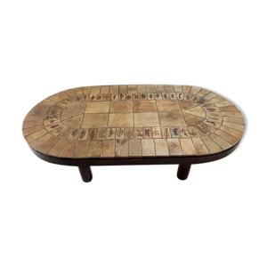 table basse ovale