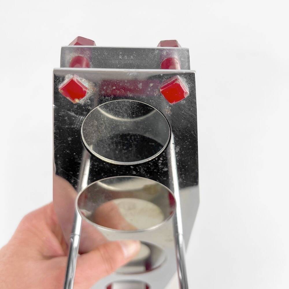 Art Deco chrome and bakelite glass vinegar cruet