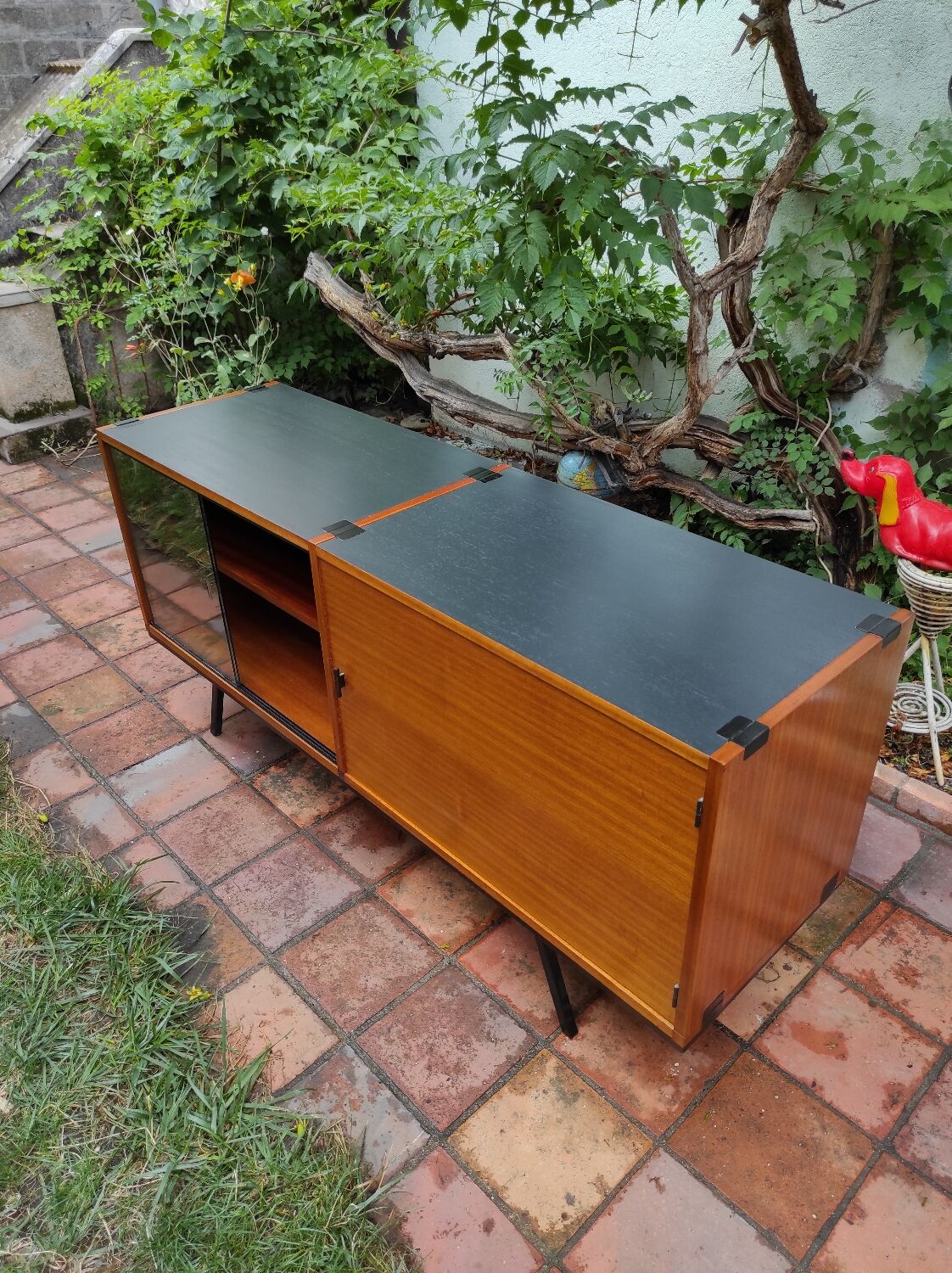 Enfilade années 60 pieds compas