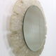 Egon hillebrand round acrylic illuminated mirror with lightening, 1970's germany