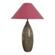 Chulucanas handcrafted ceramic table lamp, Peru, dated 2005
