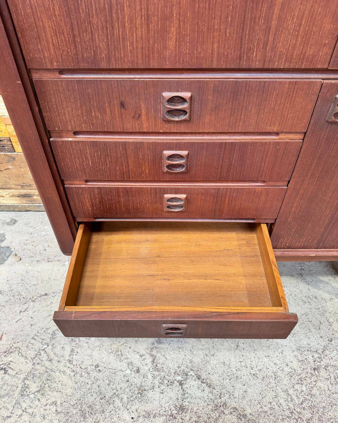Scandinavian teak bar cabinet - 1960s