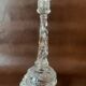 Large religious candlestick in old crystal, Virgin Mary, 1910
