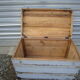 Wooden storage travel trunk