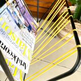 Vintage scoubidou tablet magazine holder