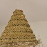 Suspension Dalia en Halfa Tressé – 40×45 cm – Fabrication Artisanale Maroca
