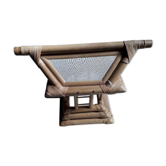 Bamboo bedside lamp Pagoda 60s