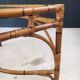 Mid-Century Chippendale Bamboo Dining Table, Italy, 1960s