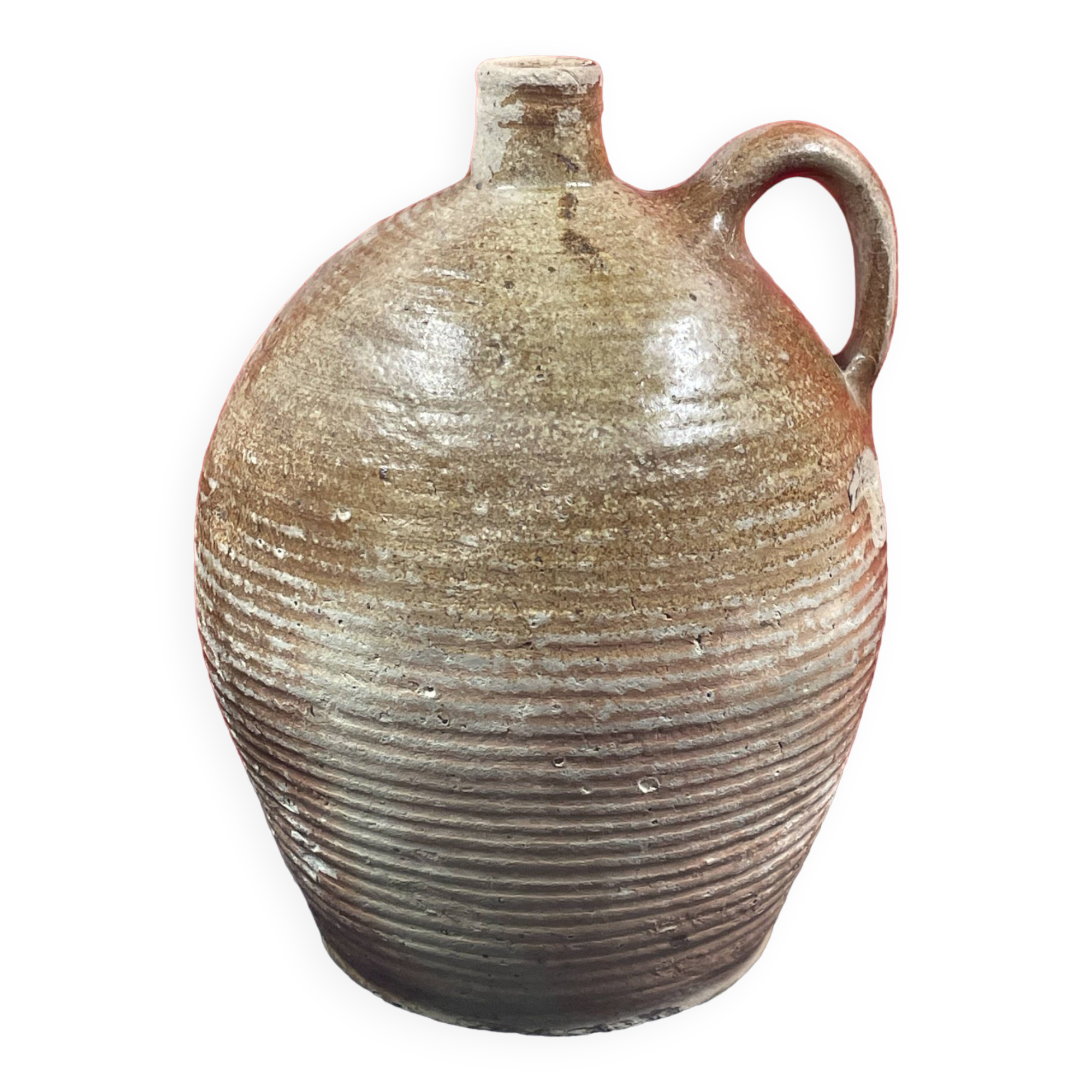 Glazed earthenware stoneware jug