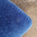 50s italian sofa, electric blue velvet