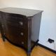 Black wooden chest of drawers