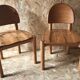 Pair of solid pine chairs by Rainer Daumiller, Germany 1960