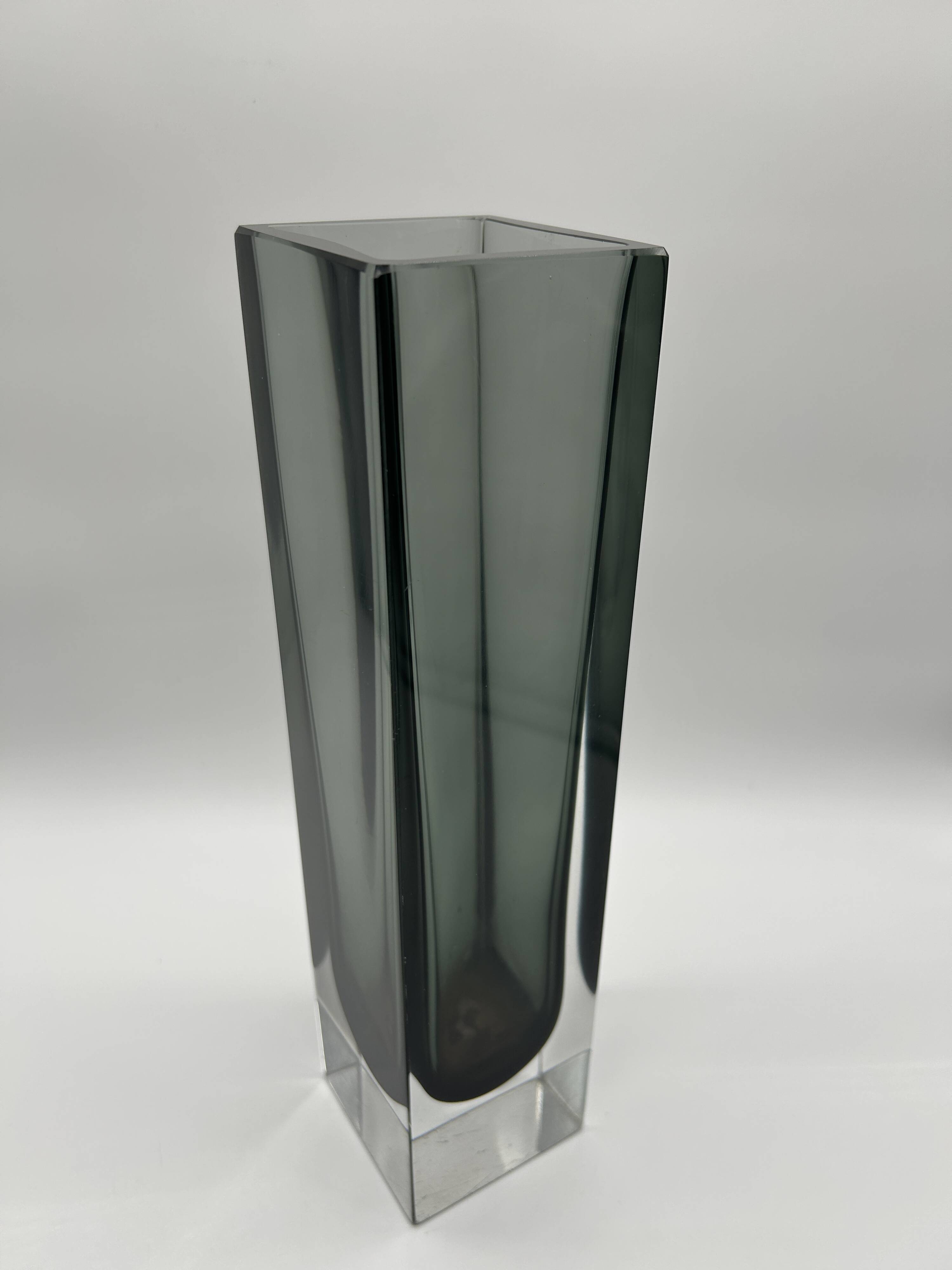 Large Sommerso vase from Murano
