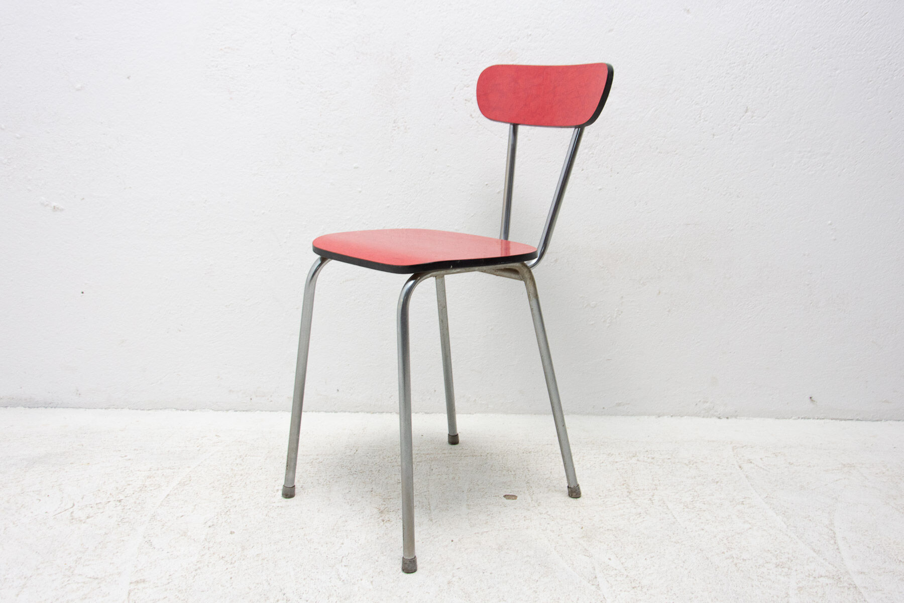 Pair of Czechoslovak colored formica cafe chairs, 1960´s