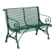 Banc en fer forgé artisanal – Style Arras, 2 places