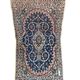 Nain carpet, floral patterns, blue and red, 116x200cm, Iran