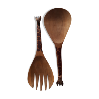 Giraffe salad cutlery