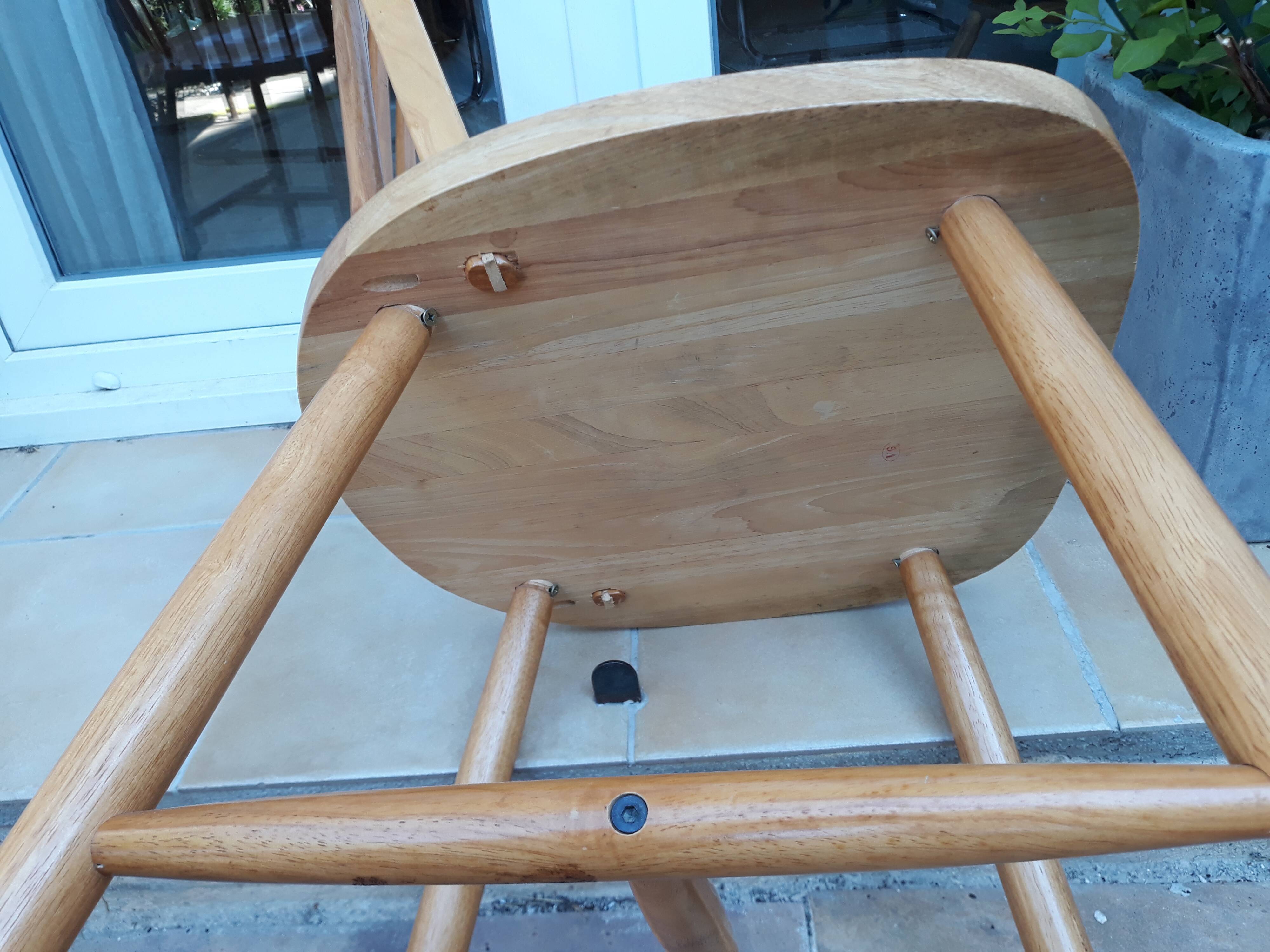 Set of 3 vintage ercol style chairs