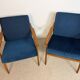 a pair of Scandinavian armchairs in teak from the 1960s