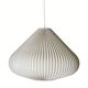 Space age cocoon plisse pendant lamps, 1960s