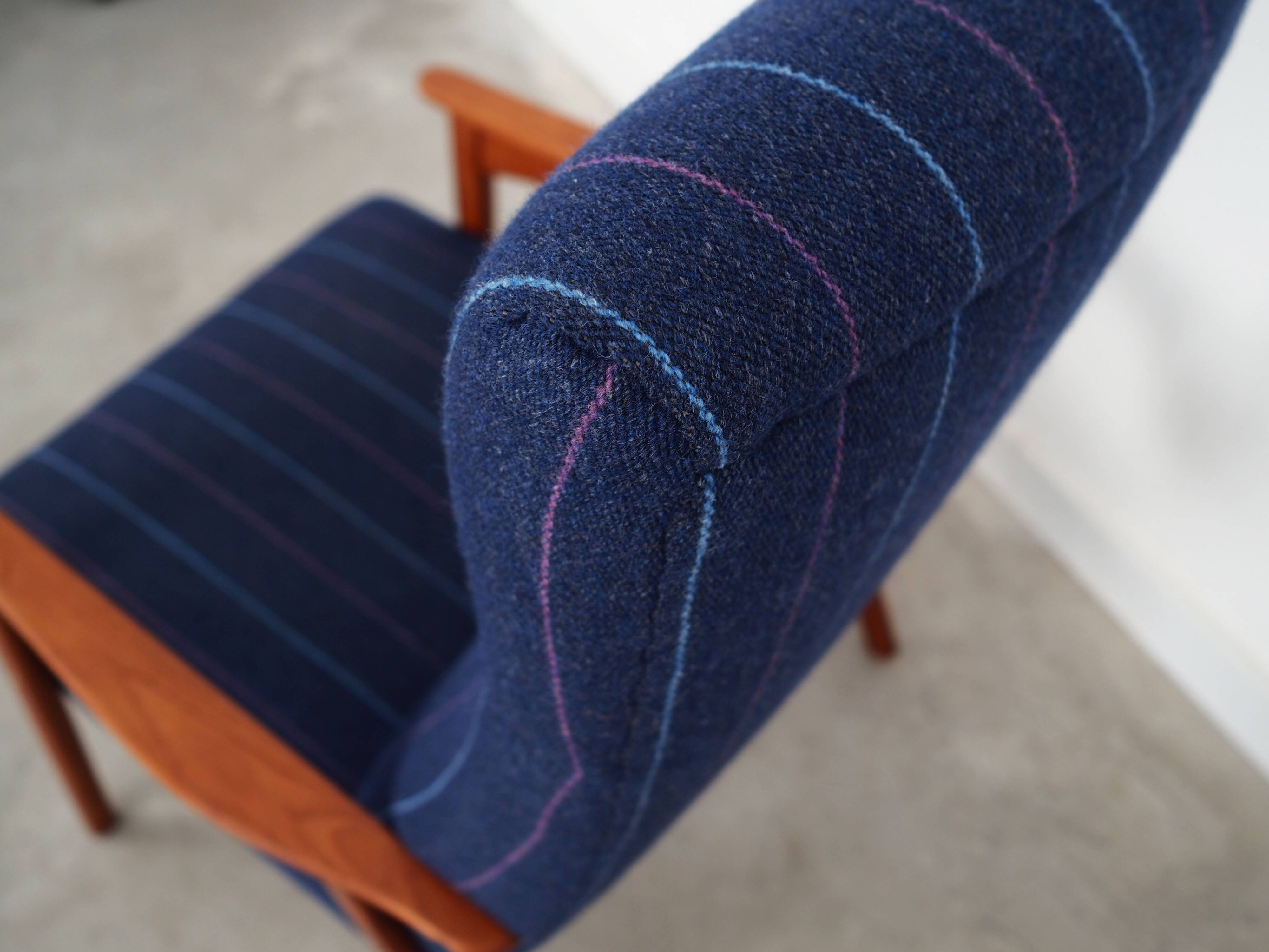 Fauteuil en teck, design danois, années 1970, production : Danemark